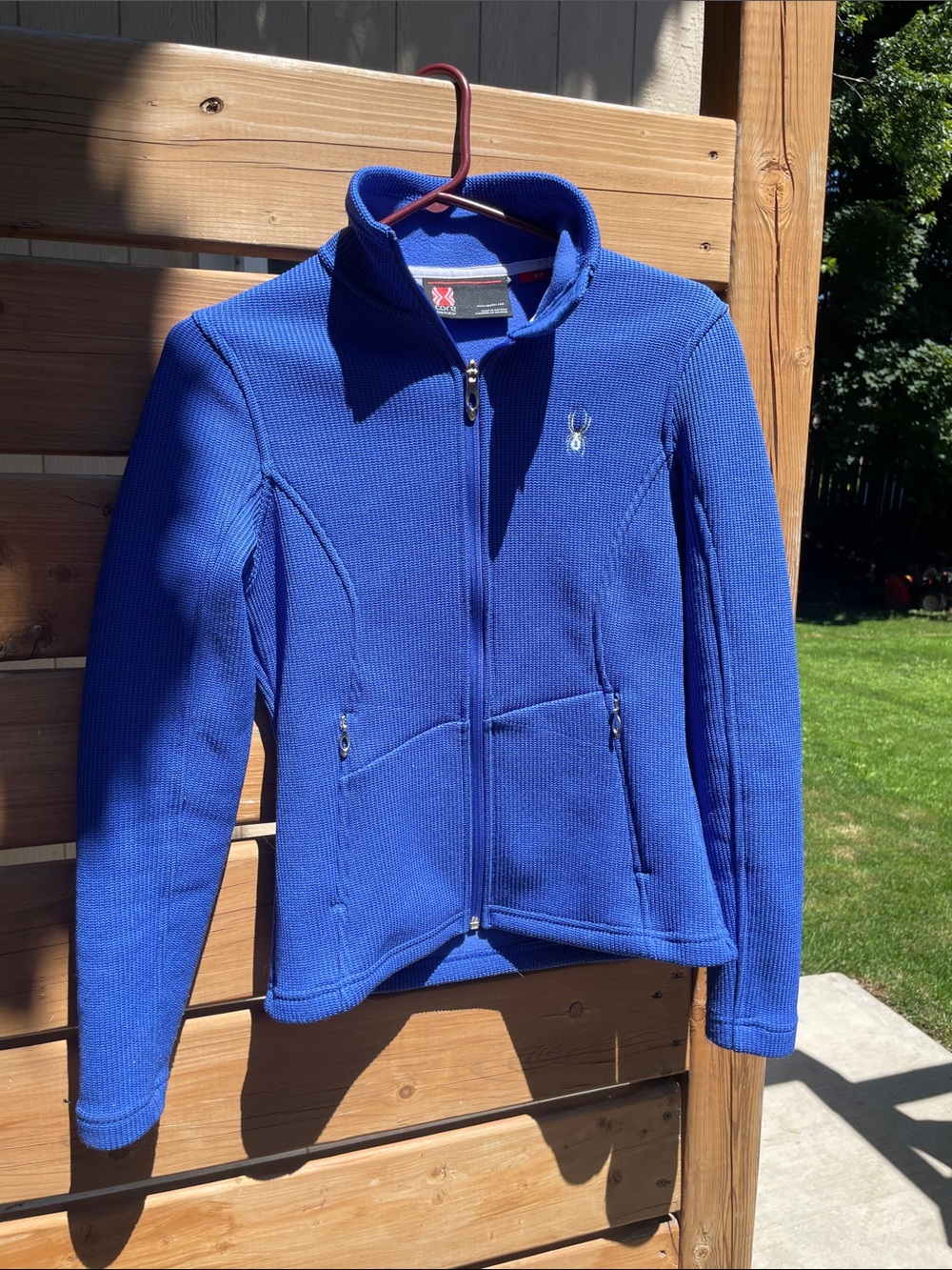 Spyder Women's Royal Blue Full-Zip Fleece Jacket
